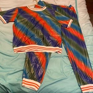 Two Piece Striped Set